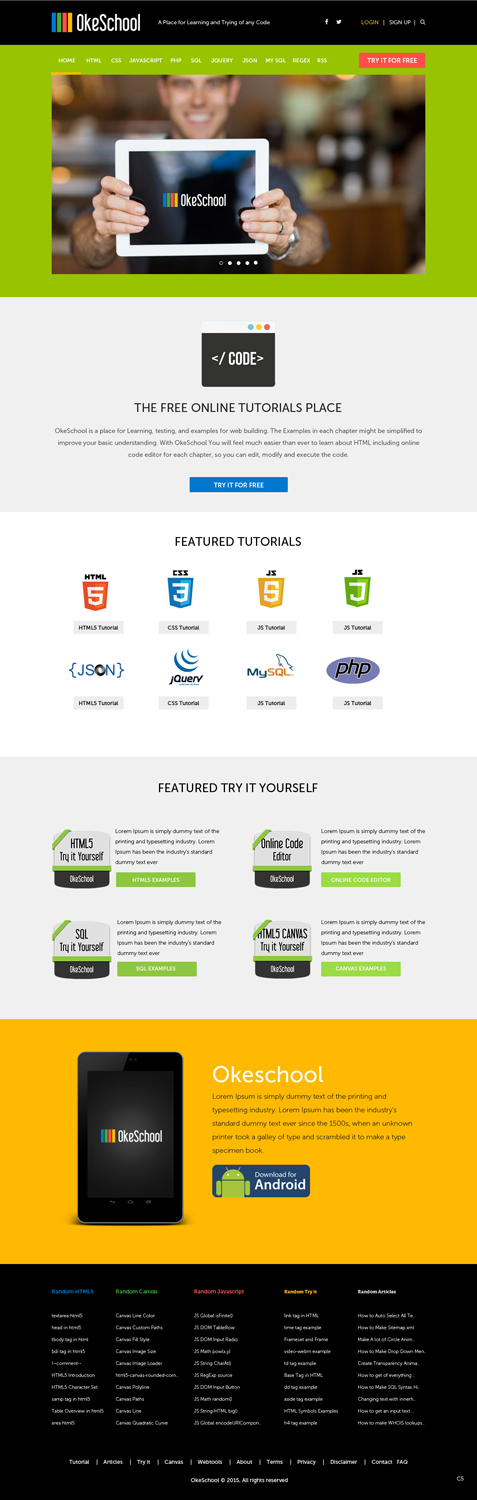 Web Design by pb for OkeSchool.com | Design #5315706