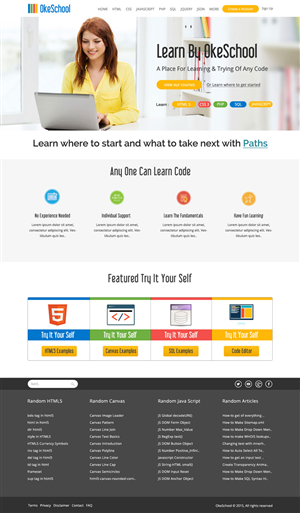 Web Design by OM for OkeSchool.com | Design: #5302988