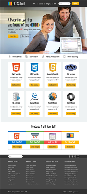 Web Design by OM for OkeSchool.com | Design: #5303001