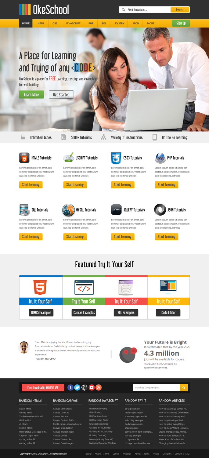 Web-Design von OM für OkeSchool.com | Design #5310027