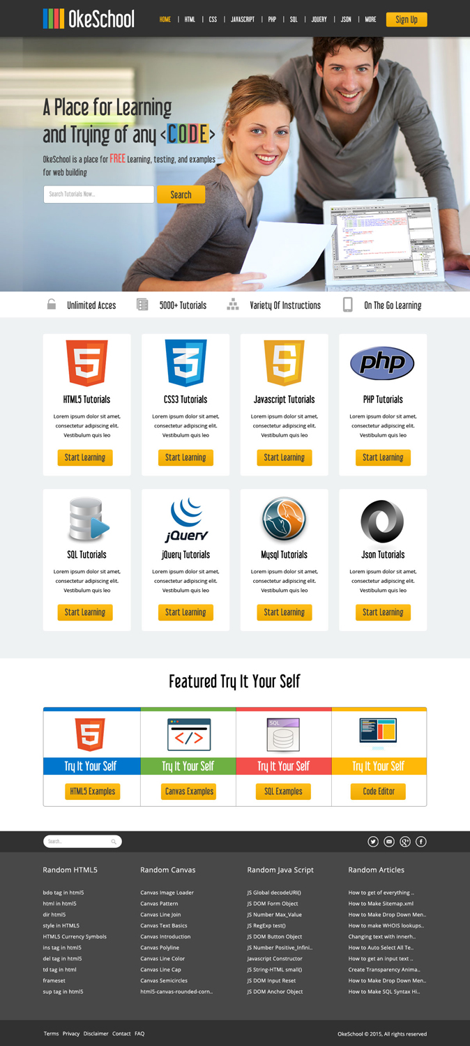Web-Design von OM für OkeSchool.com | Design #5310031