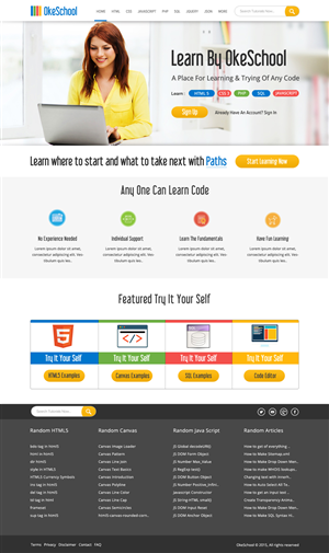 Web Design by OM for OkeSchool.com | Design: #5310047