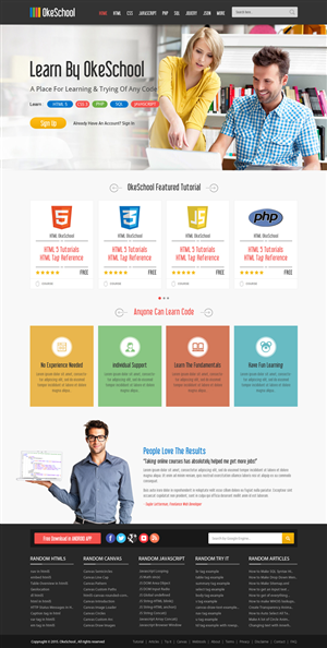 Web Design by OM for OkeSchool.com | Design: #5310065