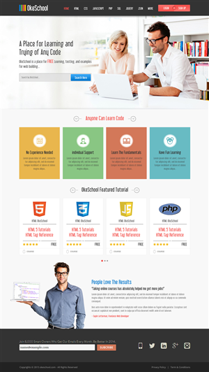 Web Design by OM for OkeSchool.com | Design: #5310067