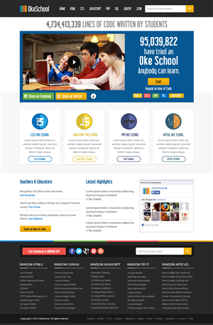 Web Design by OM for OkeSchool.com | Design: #5310228