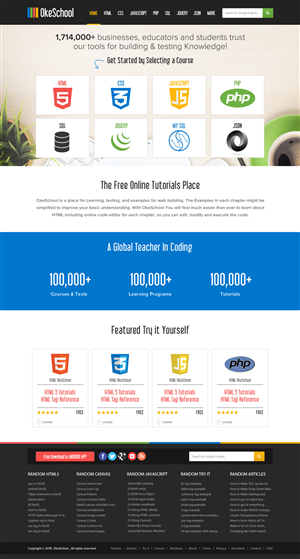 Web Design by OM for OkeSchool.com | Design: #5310238