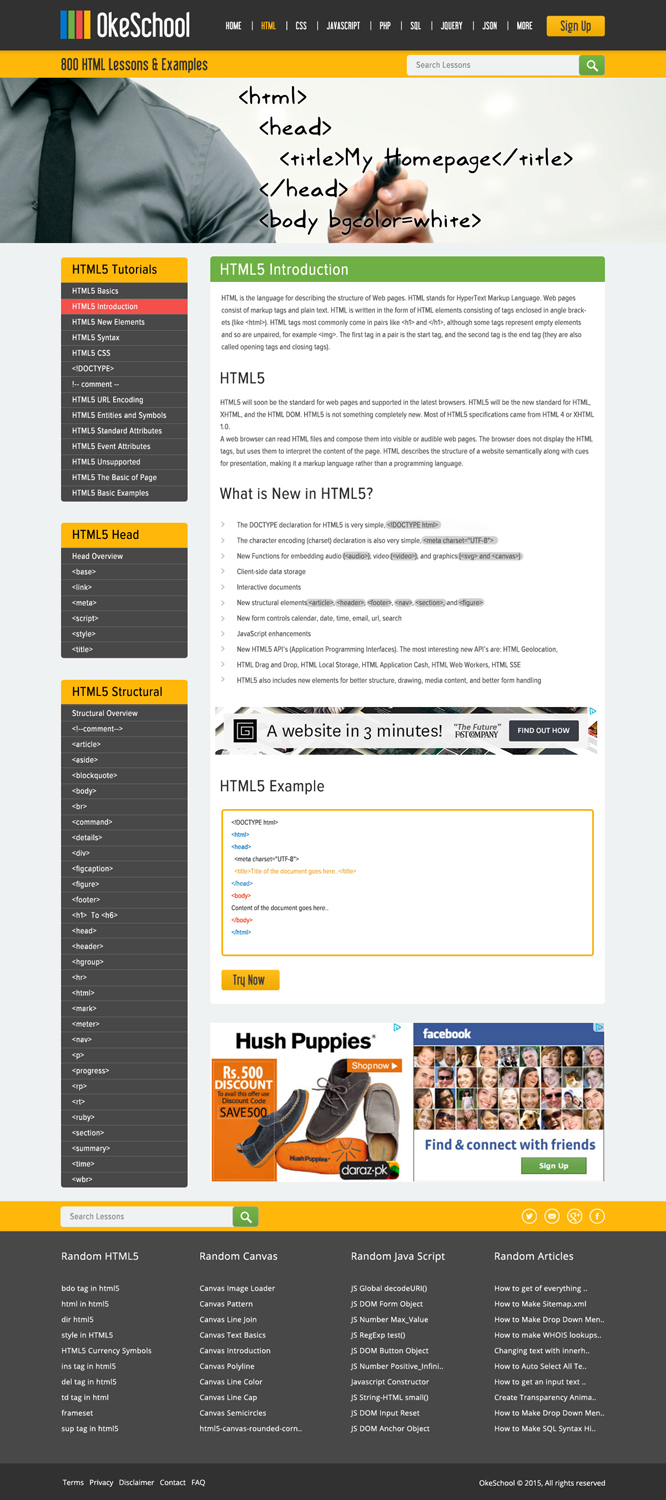 Web Design by OM for OkeSchool.com | Design #5310261