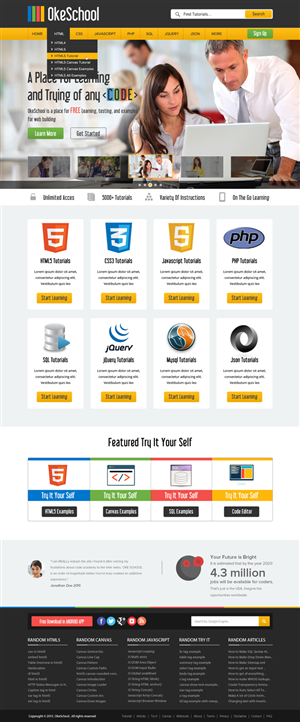 Web Design by OM for OkeSchool.com | Design: #5315469