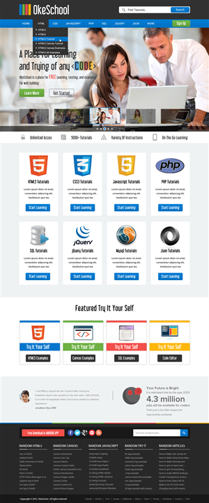 Web Design by OM for OkeSchool.com | Design: #5350661
