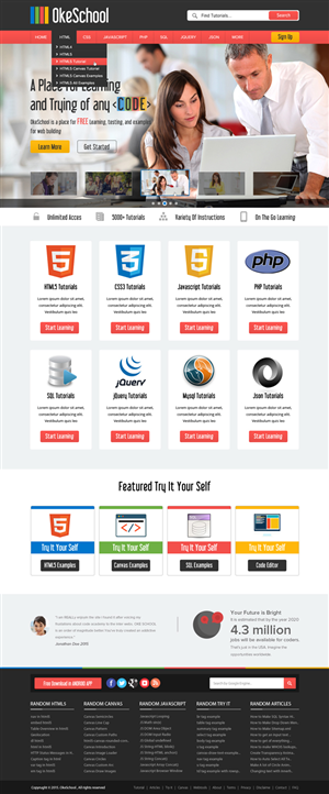 Web Design by OM for OkeSchool.com | Design: #5350667
