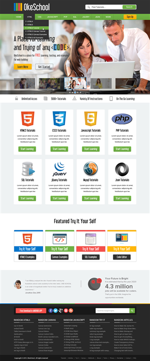 Web Design by OM for OkeSchool.com | Design: #5350668