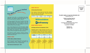 Film, Media, and Music Conference | Design de Carte Postale par The Freelance Designer