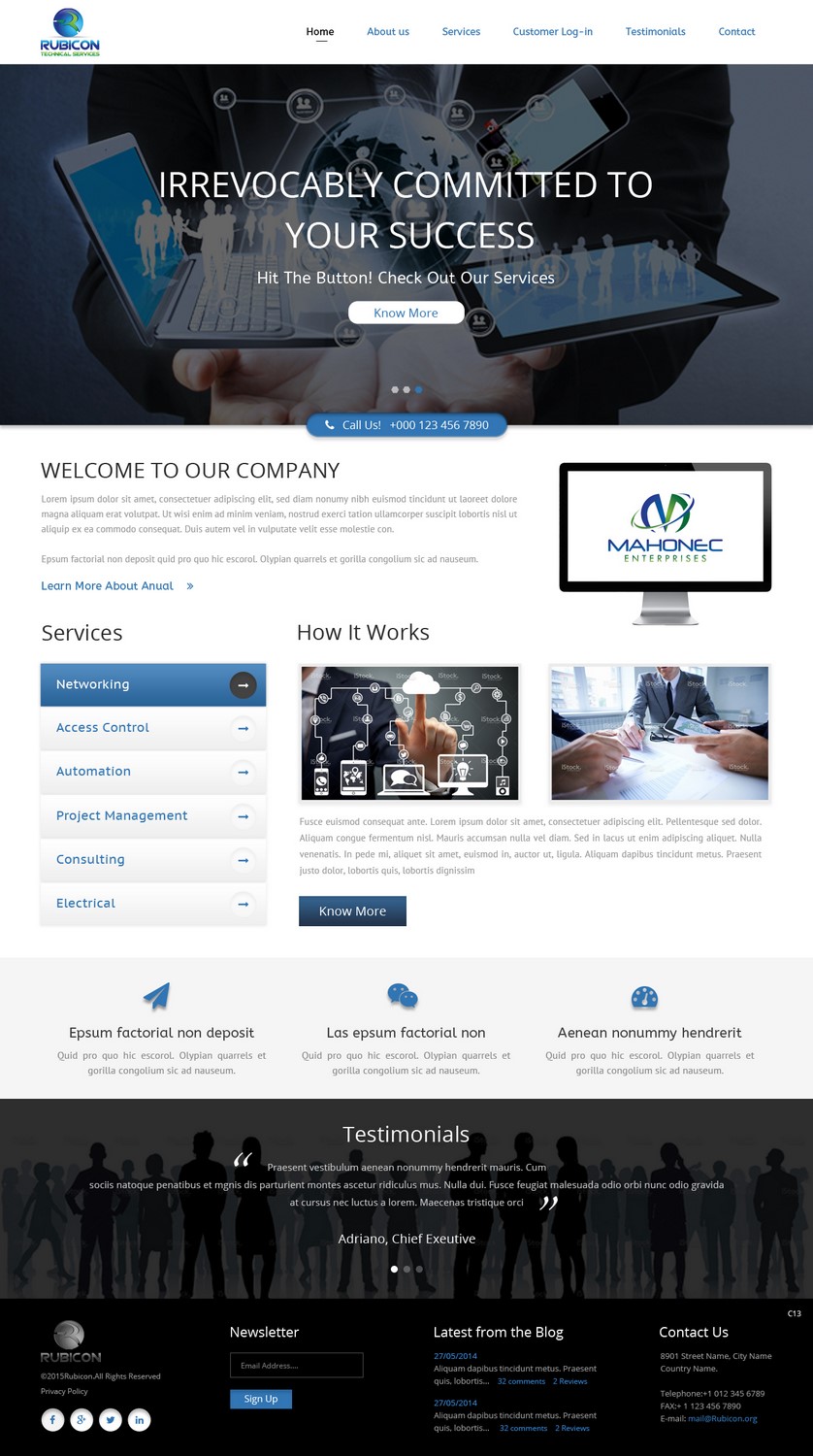 Web Design by pb for Mahonec Enterprises | Design #5315884