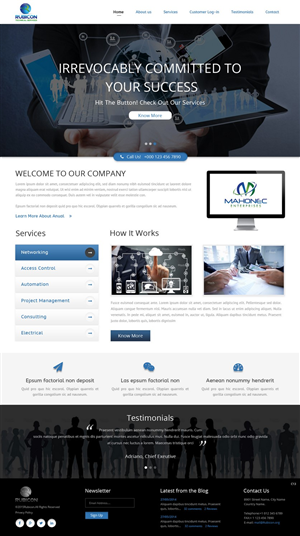 Web Design by pb for Mahonec Enterprises | Design: #5315884