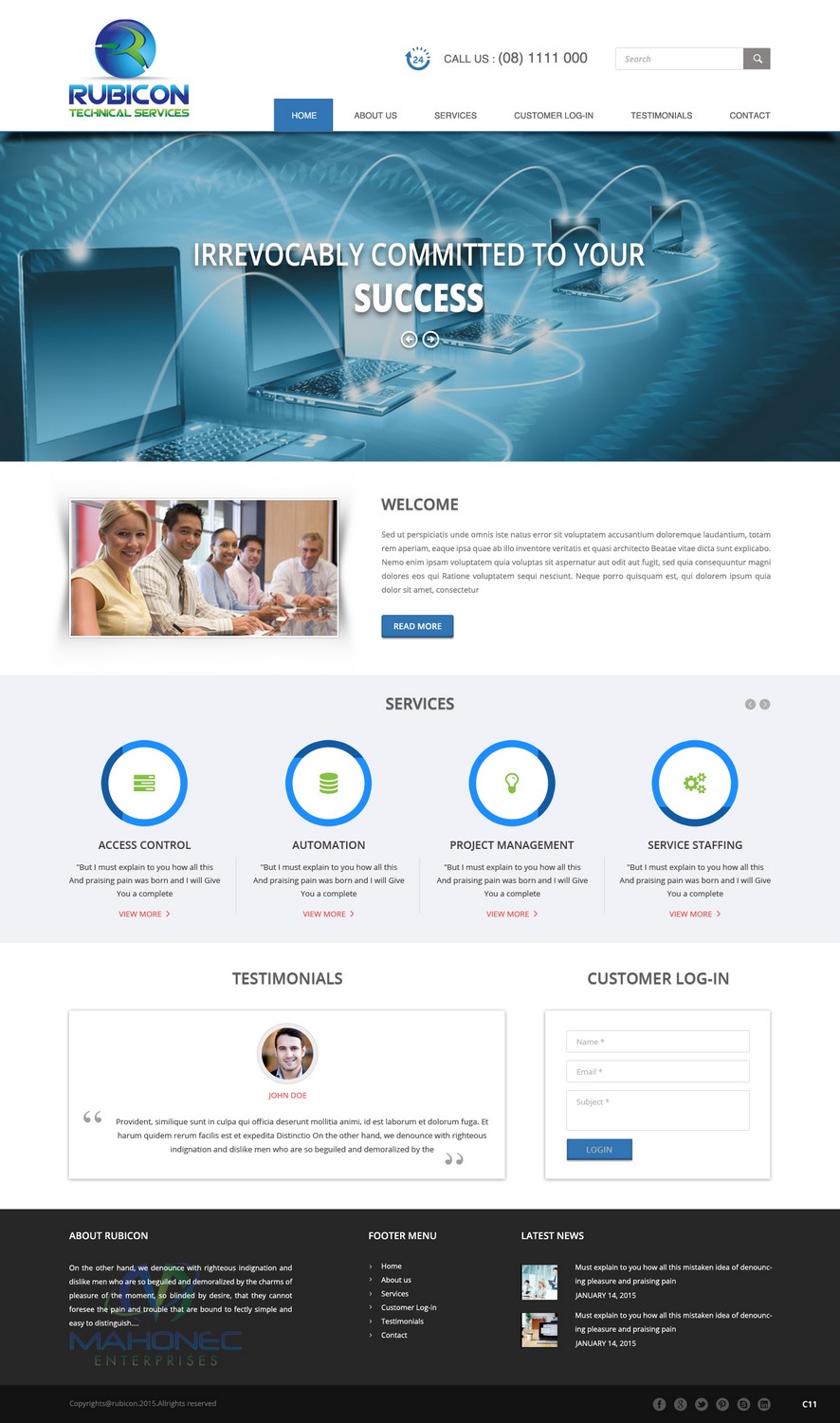 Web Design by pb for Mahonec Enterprises | Design #5315892