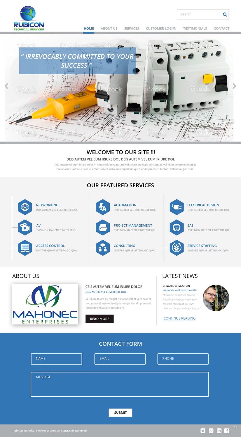 Web Design by pb for Mahonec Enterprises | Design #5315912