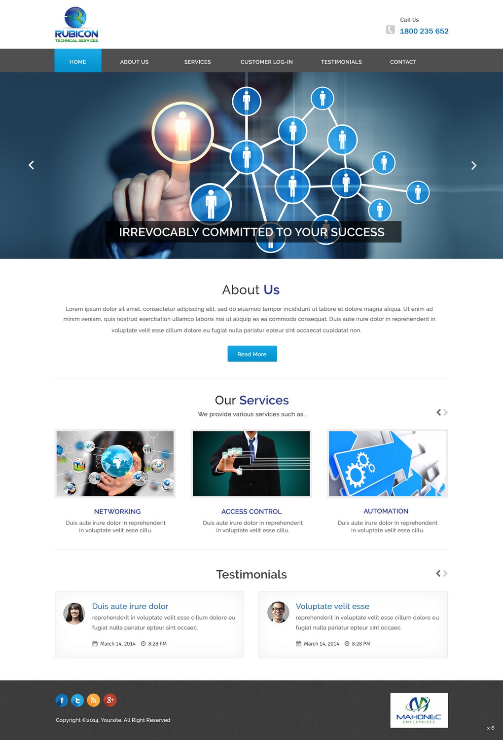 Web Design by pb for Mahonec Enterprises | Design #5315916