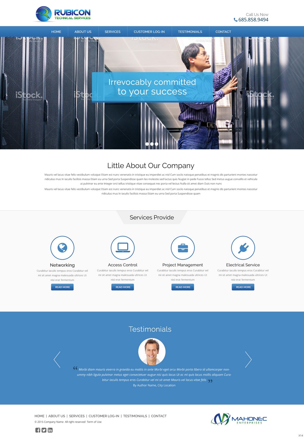 Web Design by pb for Mahonec Enterprises | Design #5315919