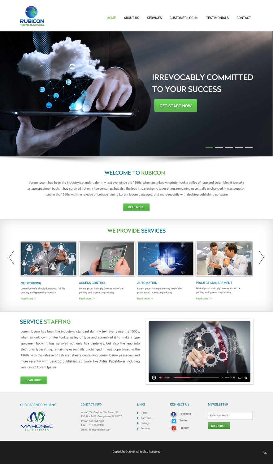 Web Design by pb for Mahonec Enterprises | Design #5315925