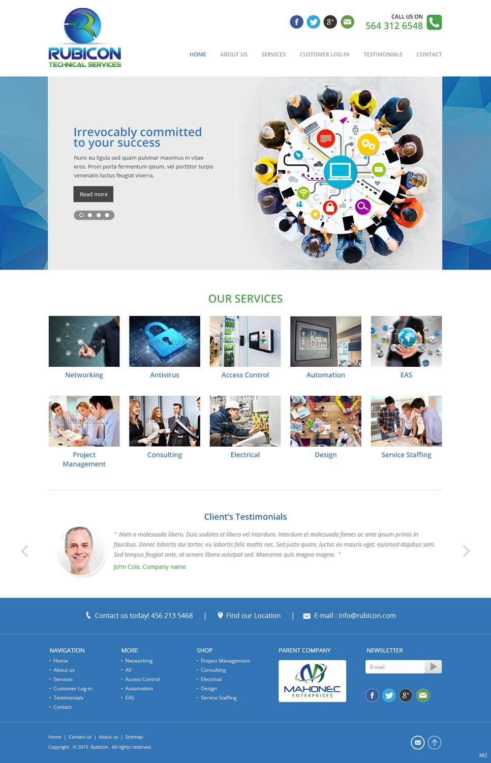 Web Design by pb for Mahonec Enterprises | Design #5315927