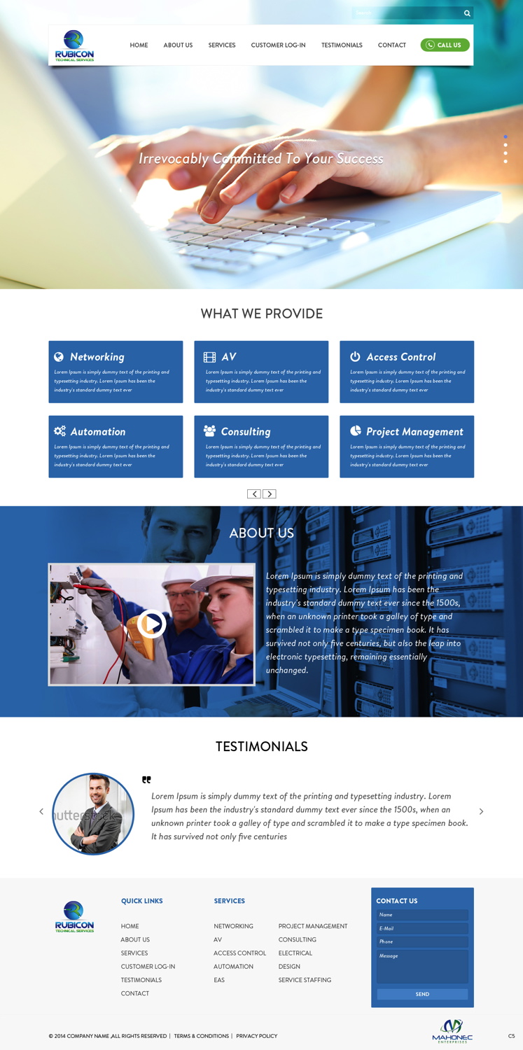 Web Design by pb for Mahonec Enterprises | Design #5315933