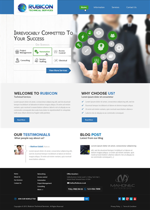 Web Design by OM for Mahonec Enterprises | Design: #5353243