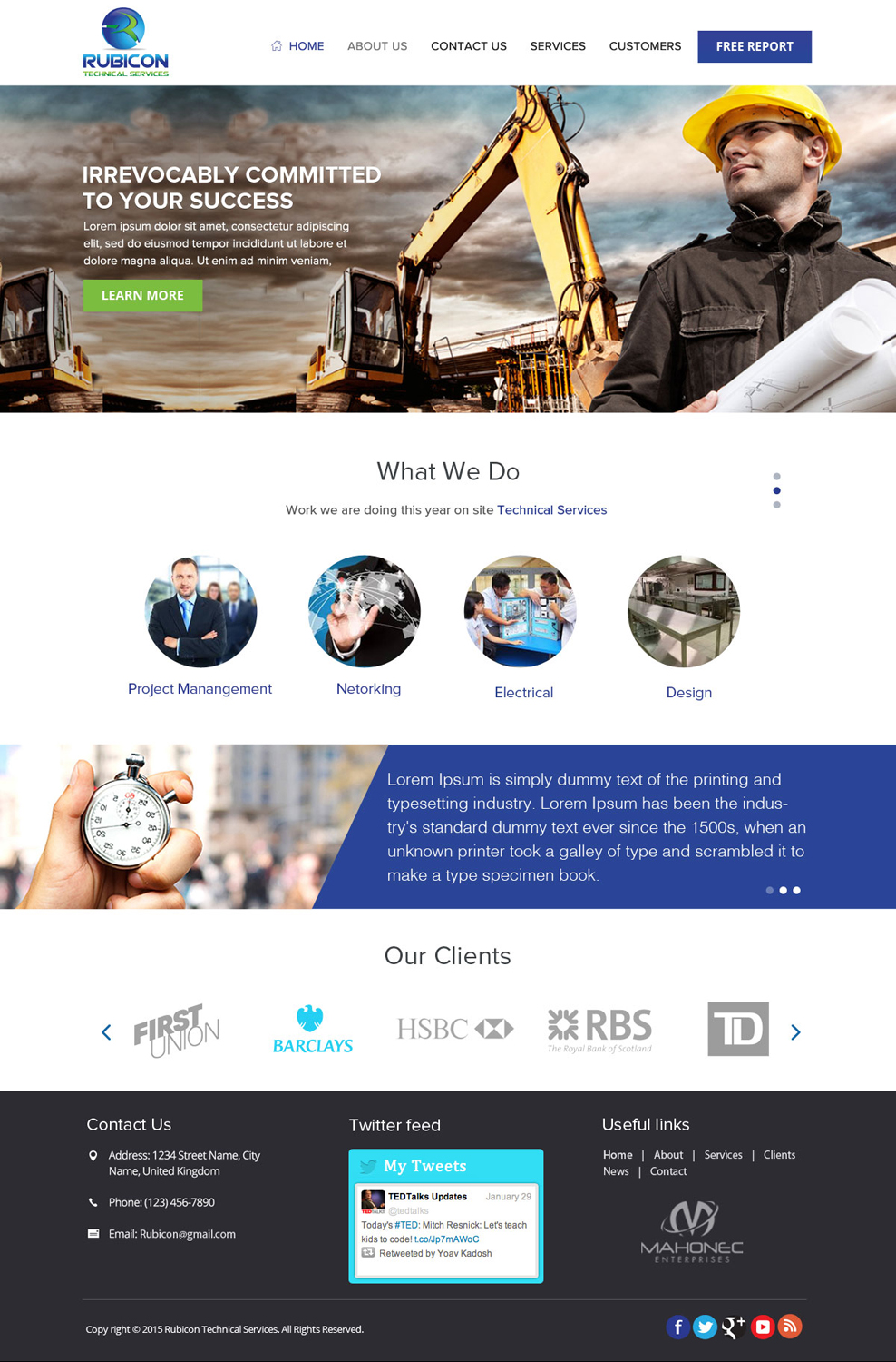 Web Design by OM for Mahonec Enterprises | Design #5353268