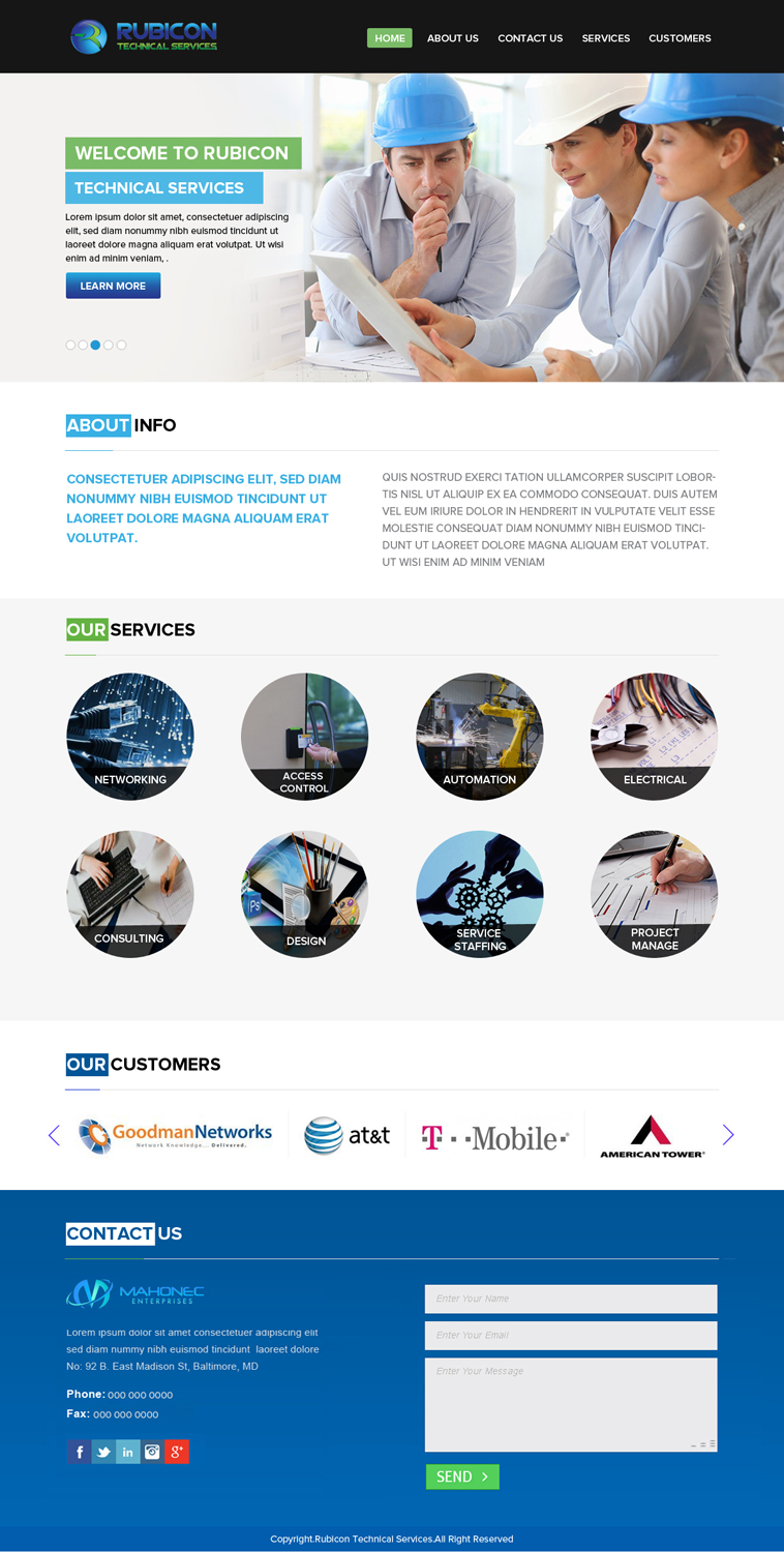 Web Design by OM for Mahonec Enterprises | Design #5353294