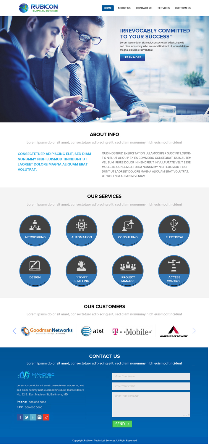 Web Design by OM for Mahonec Enterprises | Design #5353439
