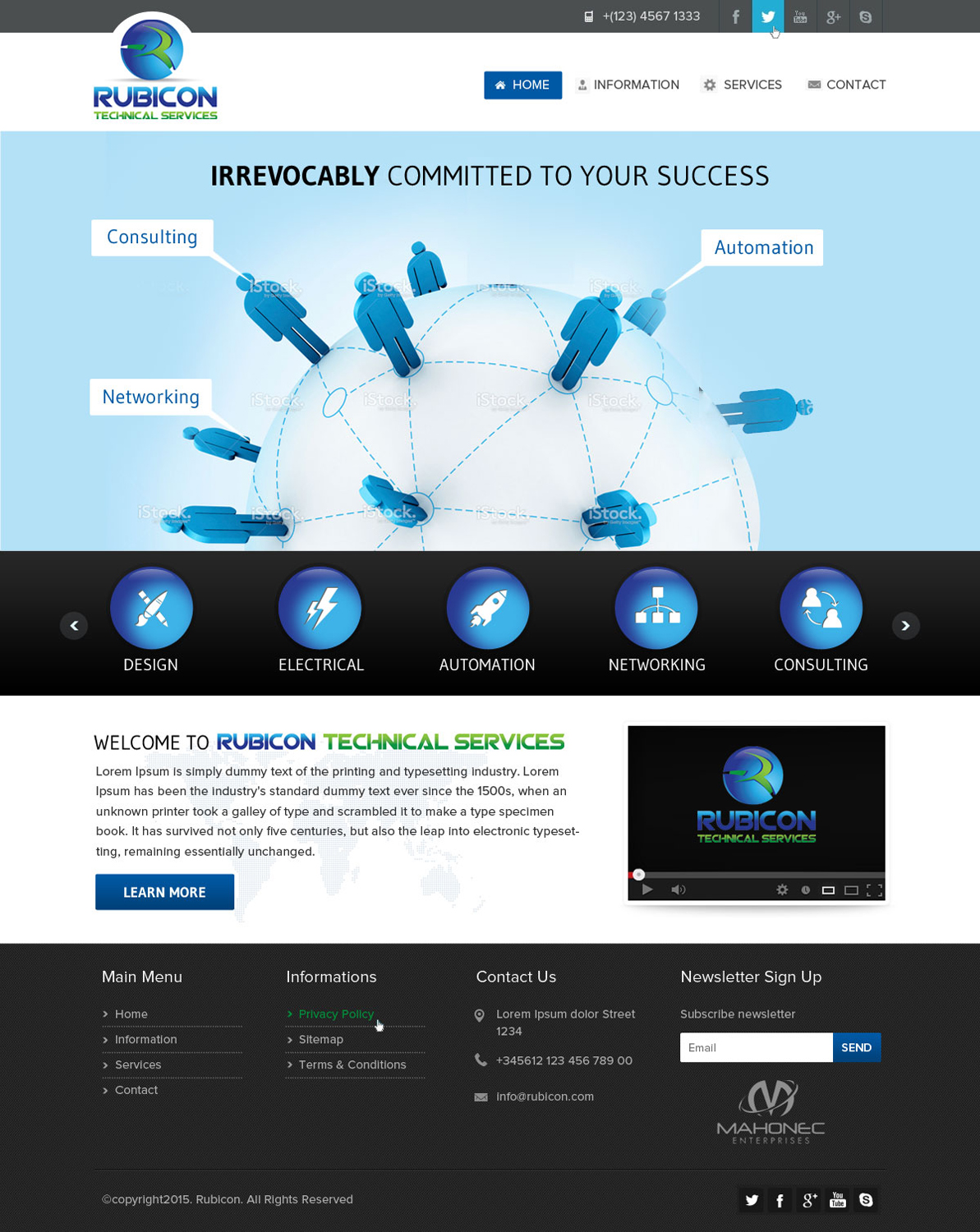 Web Design by OM for Mahonec Enterprises | Design #5353448