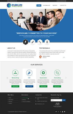 Web Design by OM for Mahonec Enterprises | Design: #5353454