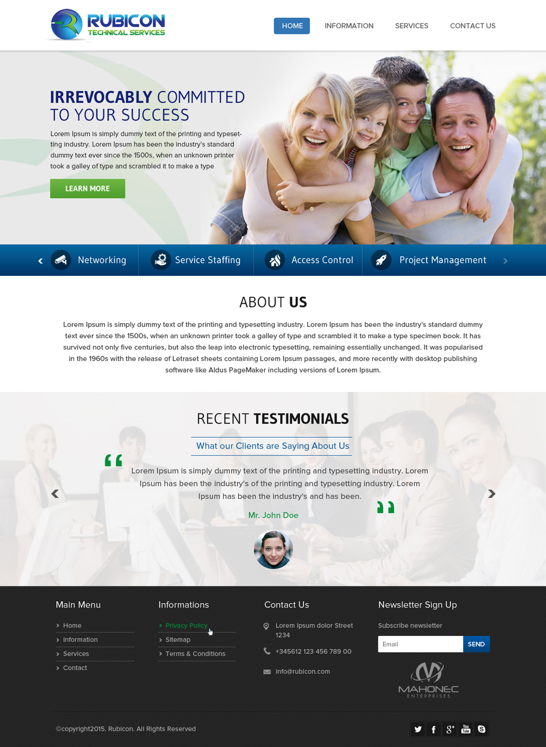 Web Design by OM for Mahonec Enterprises | Design #5353457