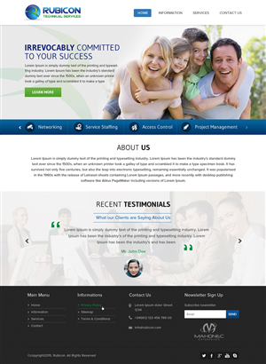 Web Design by OM for Mahonec Enterprises | Design: #5353457