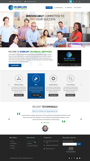 Web Design by OM for Mahonec Enterprises | Design: #5353462