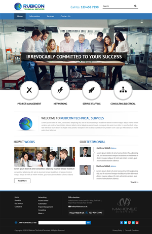 Web Design by OM for Mahonec Enterprises | Design: #5376963