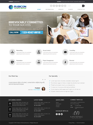 Web Design by OM for Mahonec Enterprises | Design: #5376974