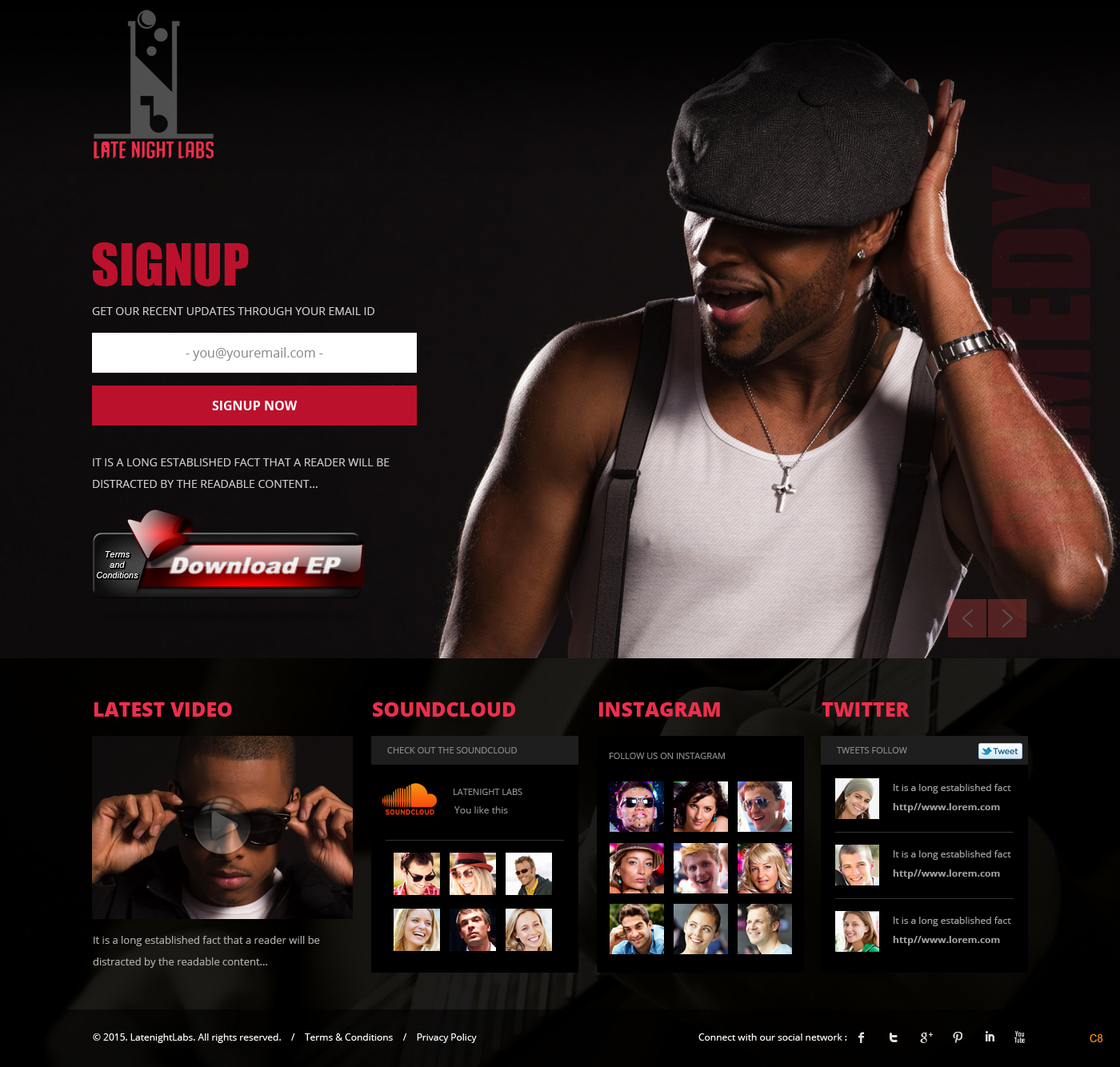 Landing Page Design by pb for Lunakidz music | Design #5294369