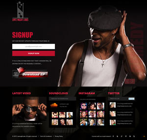Landing Page Design by pb for Lunakidz music | Design: #5294369