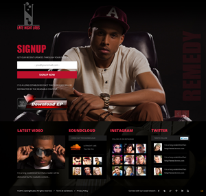 Landing Page Design by pb for Lunakidz music | Design: #5294375