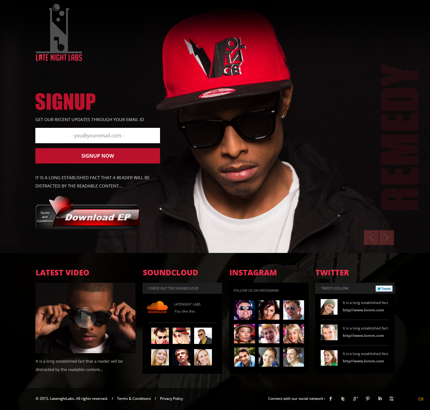 Landing Page Design by pb for Lunakidz music | Design #5294378