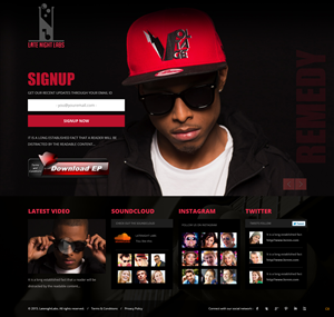 Landing Page Design by pb for Lunakidz music | Design: #5294378