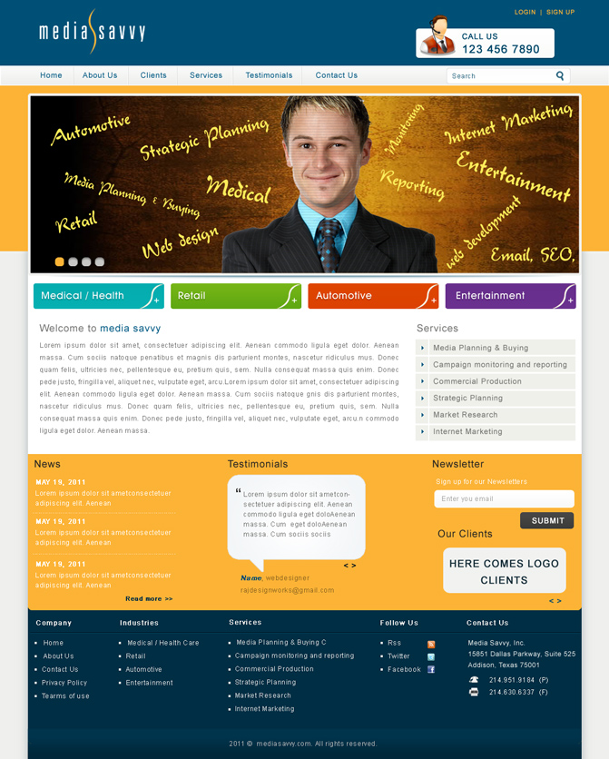 Web Design by rajesh prn for Atomic Design & Consulting | Design #293249