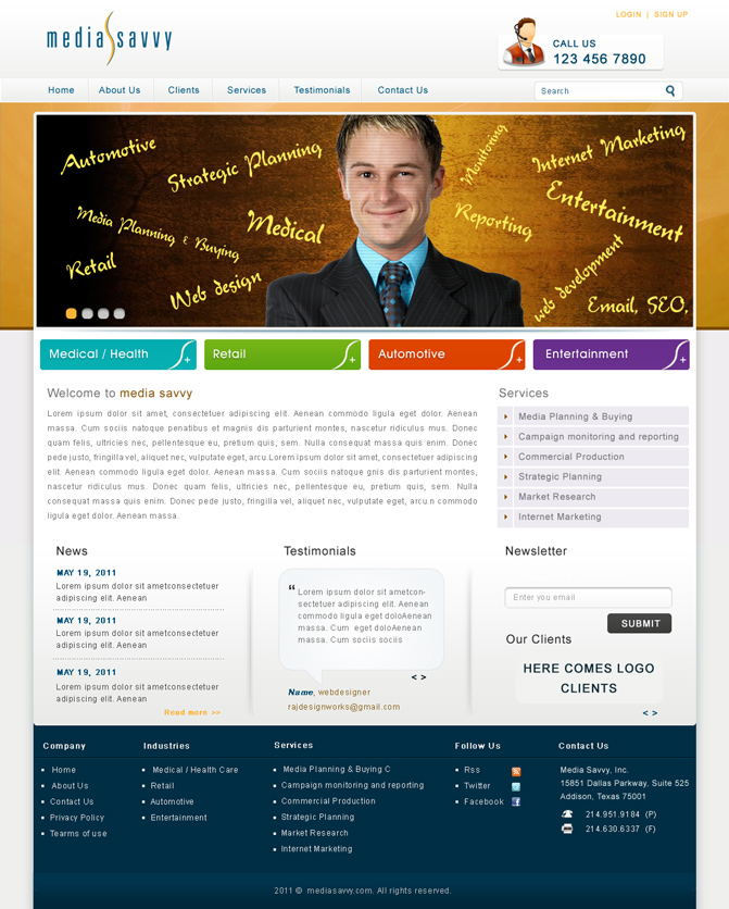 Web Design by rajesh prn for Atomic Design & Consulting | Design #294026