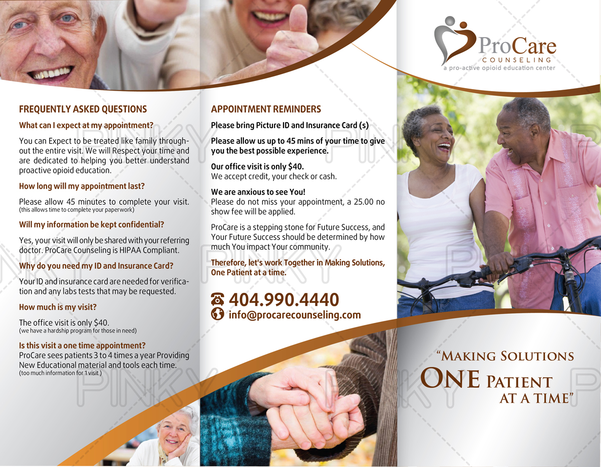 Brochure Design by Pinky  for Pro Care Counseling | Design #5298396