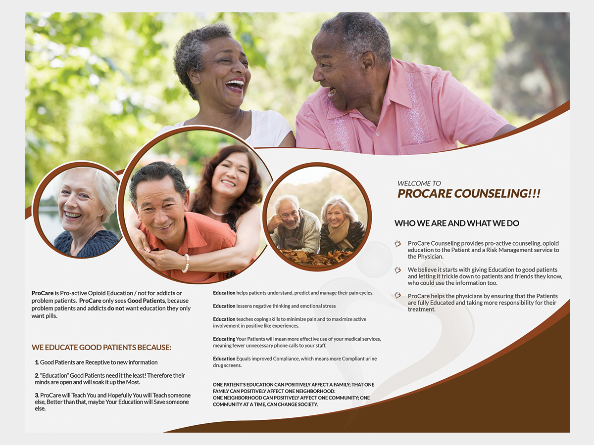 Brochure Design by ThemeDesk Technology for Pro Care Counseling | Design #5297056