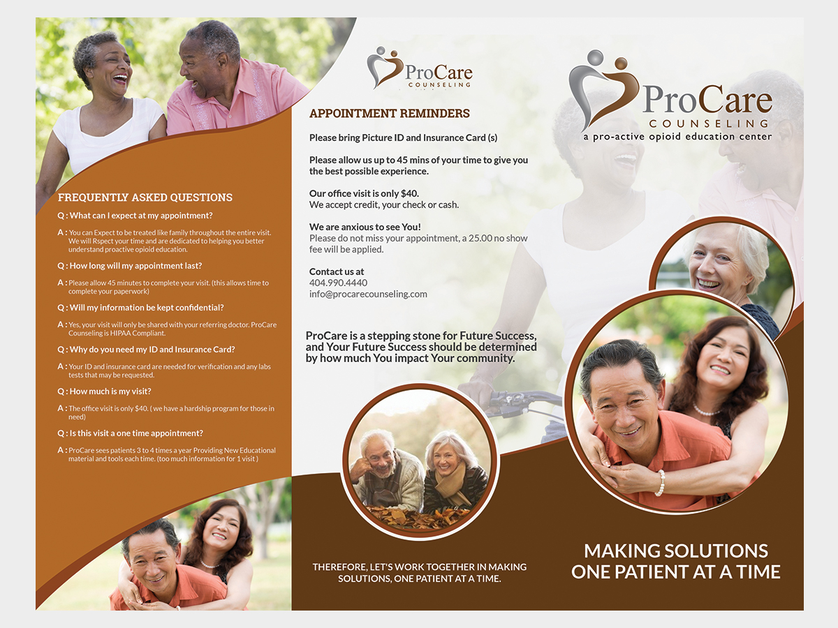 Broschüren-Design von ThemeDesk Technology für Pro Care Counseling | Design #5297058