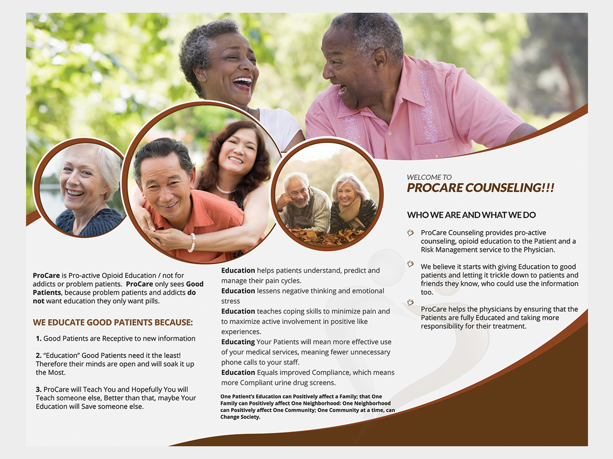 Brochure Design by ThemeDesk Technology for Pro Care Counseling | Design #5297871