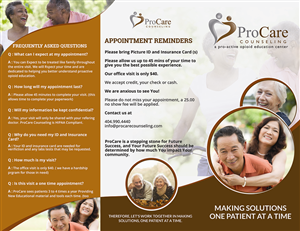 Trifold Brochure needed for Pro Care Counseling | Broschüren-Design von ThemeDesk Technology