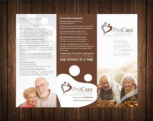 Brochure Design by cb1318 for Pro Care Counseling | Design: #5302169