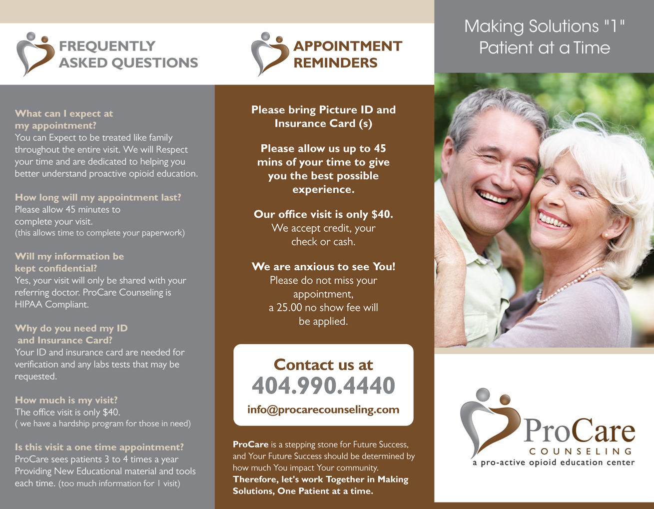 Design de Brochure par Squaredot pour Pro Care Counseling | Design #5298055